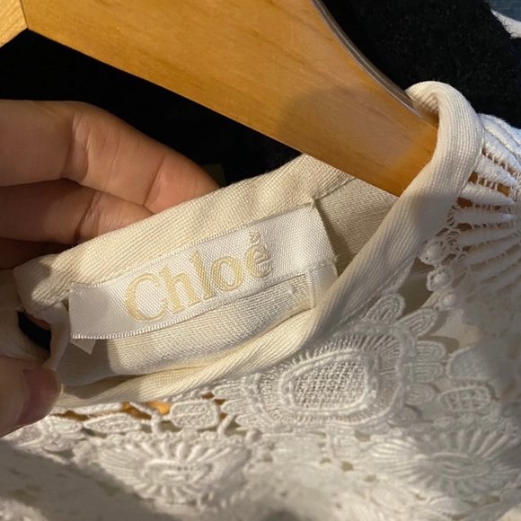 Chloe milk silk top size34 - Picture 5 of 5